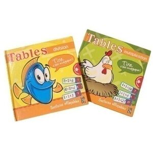 3/25$ Tables de Division et Multiplication, 2 Livres